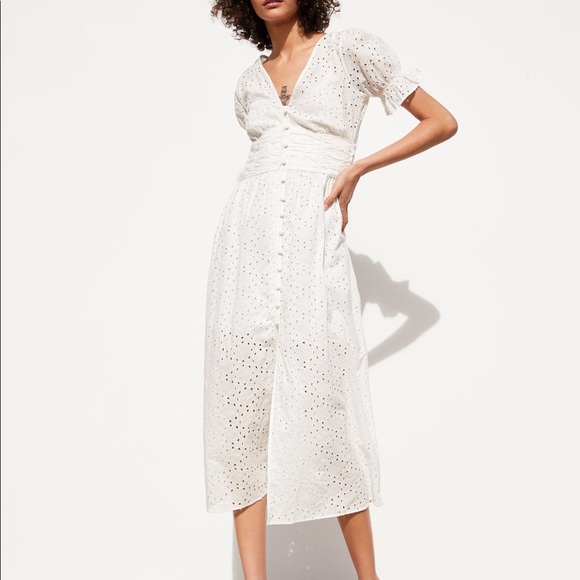 Zara white midi dress Clearance